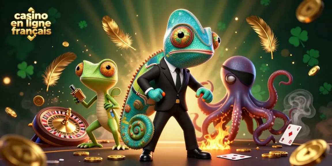 Jouez au casino en ligne français avec l'agent caméléon et ses compagnons au cœur de l'action