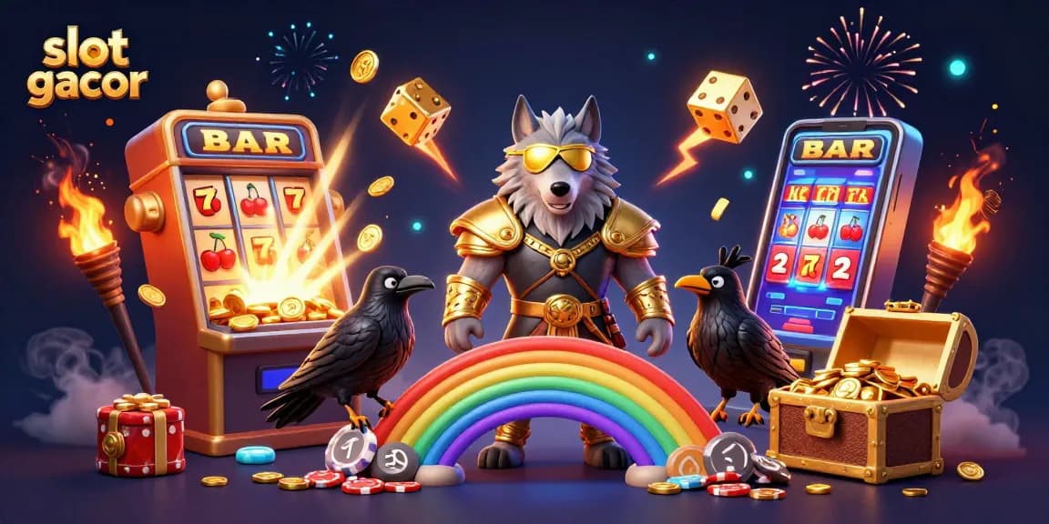 Experience slot gacor action with enchanting Norse mythology-inspired characters and vibrant casino elements.