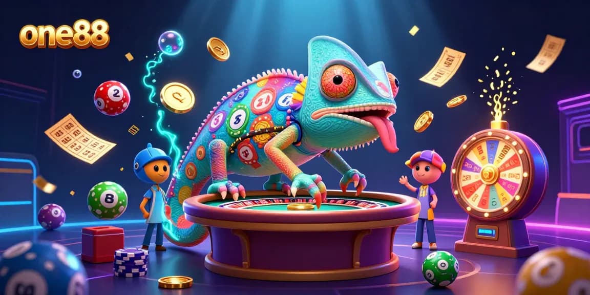 Experience thrilling moments at one88 with vibrant games, golden coins, and dynamic casino elements.