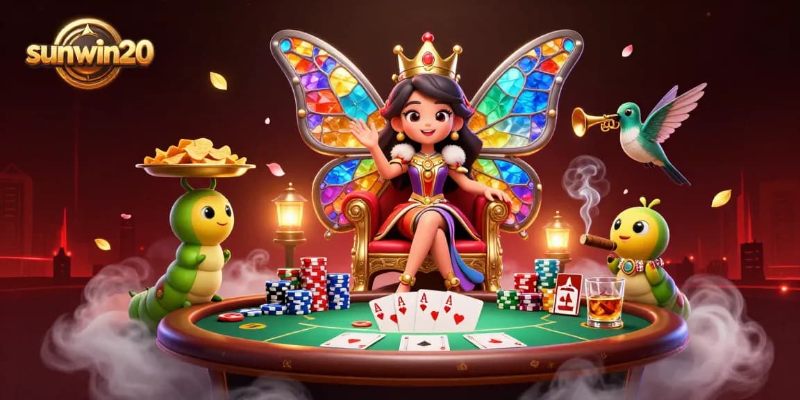 Engage in thrilling poker action with sunwin20, featuring dynamic characters and captivating casino atmosphere.