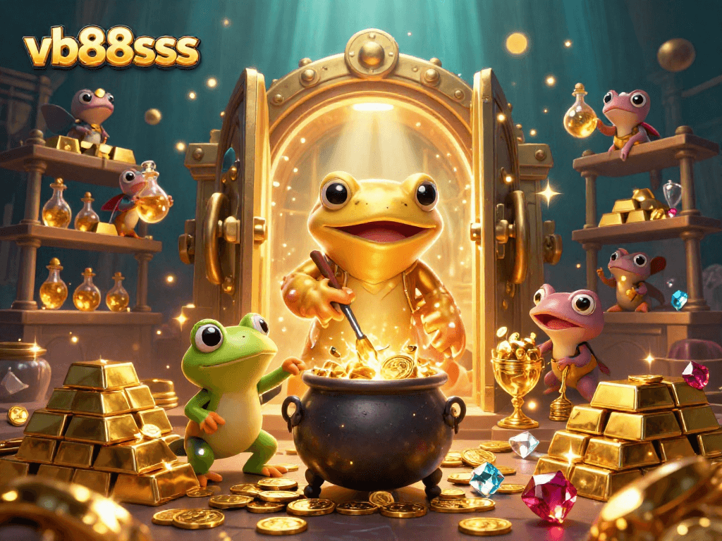 Play slots and win big with vb88sss at this enchanted 3D casino scene!