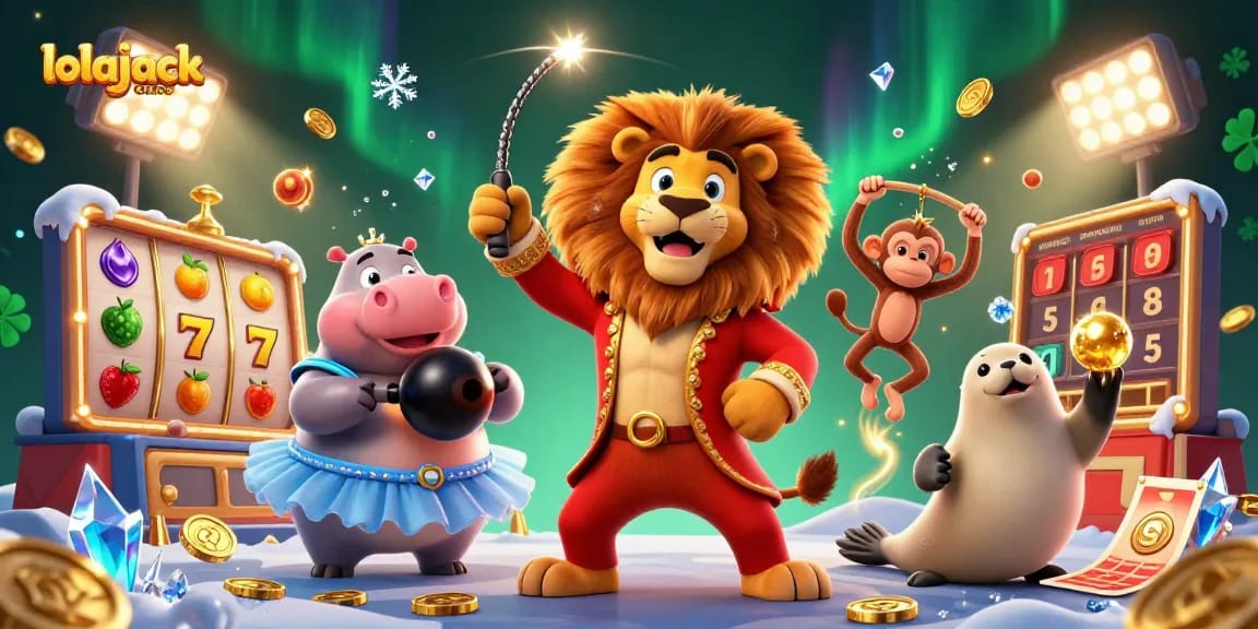 Experience the fun at lolajack casino with vibrant slots and lively gaming characters.