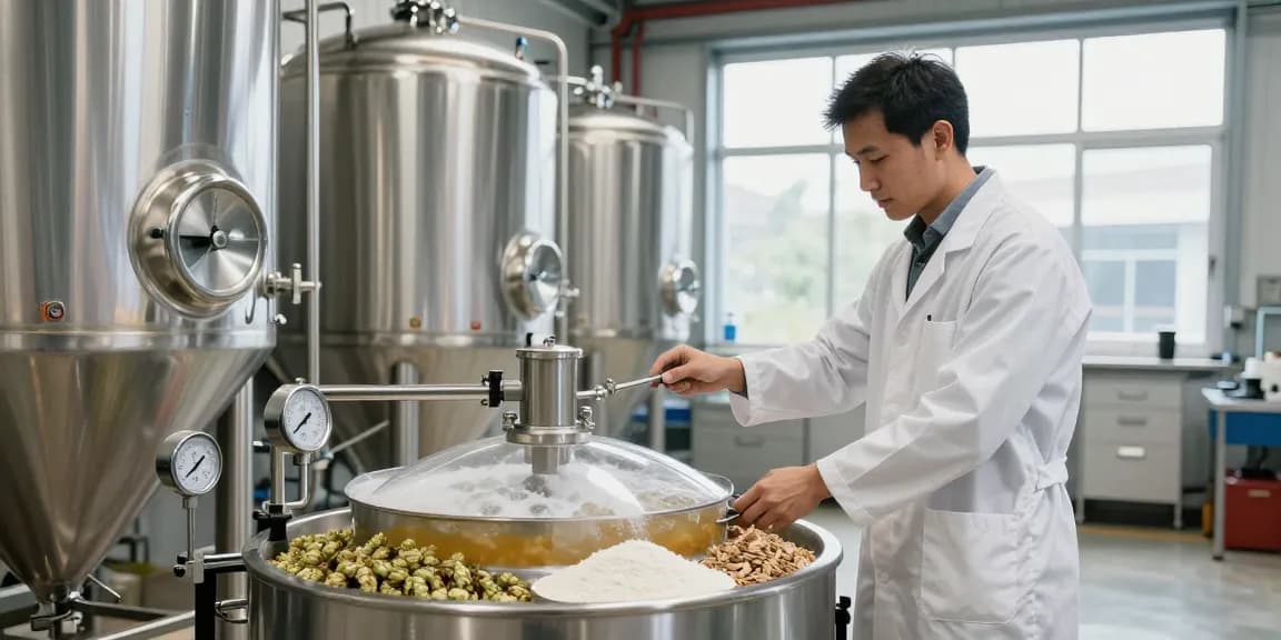 Efficient beer centrifuge in a brewery, showcasing brewing process and quality.