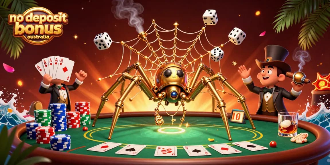 Experience no deposit bonus australia with this animated casino scene showcasing steampunk charm.
