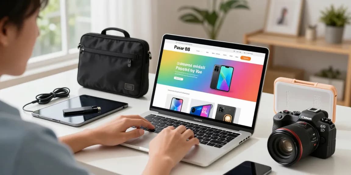 Pengalaman berbelanja online di Pasar 88 dengan gadget dan aksesori menarik.