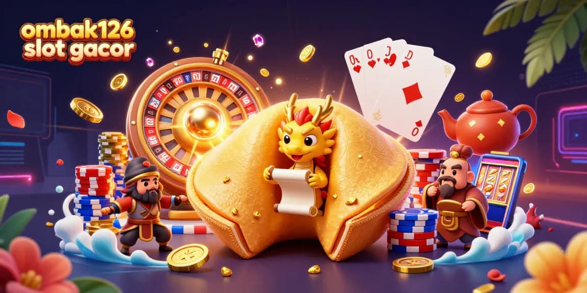 Gambarkan pengalaman bermain ombak126 slot gacor dengan karakter lucu dan banyak elemen kasino.