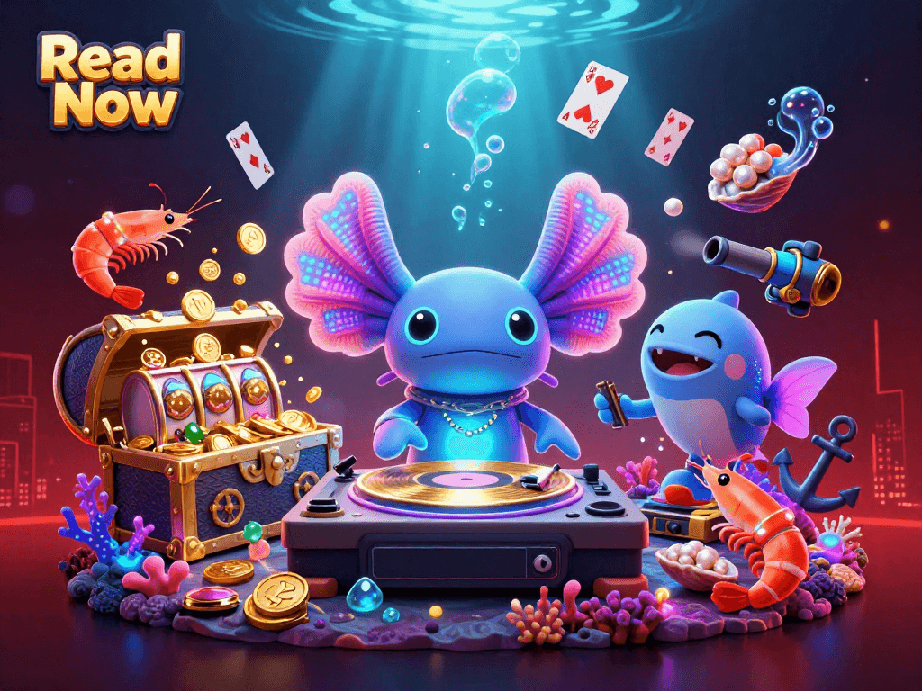 Read Now and explore dynamic casino fun with underwater DJ and vibrant elements.