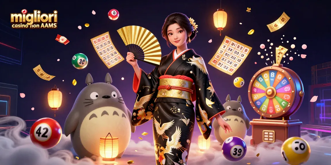 Illustrazione coinvolgente che mostra i migliori casino non AAMS con un tema festivo e elementi di gioco dinamici.