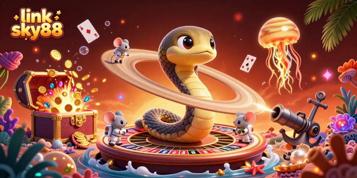 Experience thrilling bets with link sky88 as mice wager on rings of a cosmic roulette wheel.