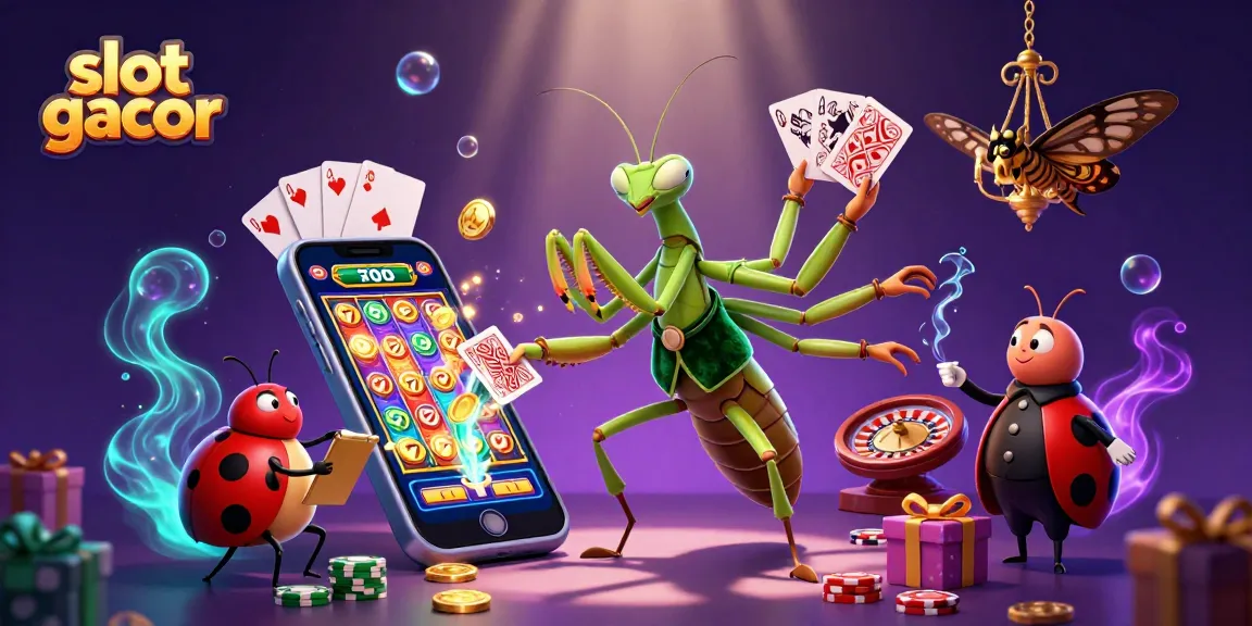 Slot gacor memberikan pengalaman menang jackpot dengan ilustrasi kasino penuh warna.