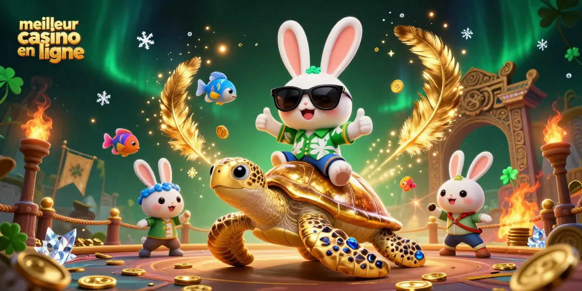 Experience the thrills at meilleur casino en ligne with our vibrant illustration of luck and adventure.
