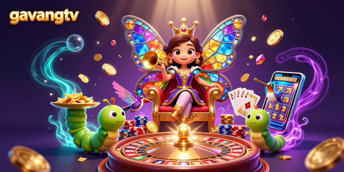 Experience dynamic gaming at gavangtv with vibrant characters and casino elements in stunning detail.