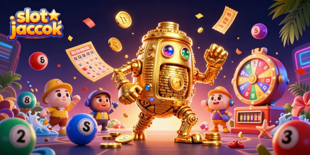 Spin to win in the thrilling slot jackpot game with vibrant casino elements!