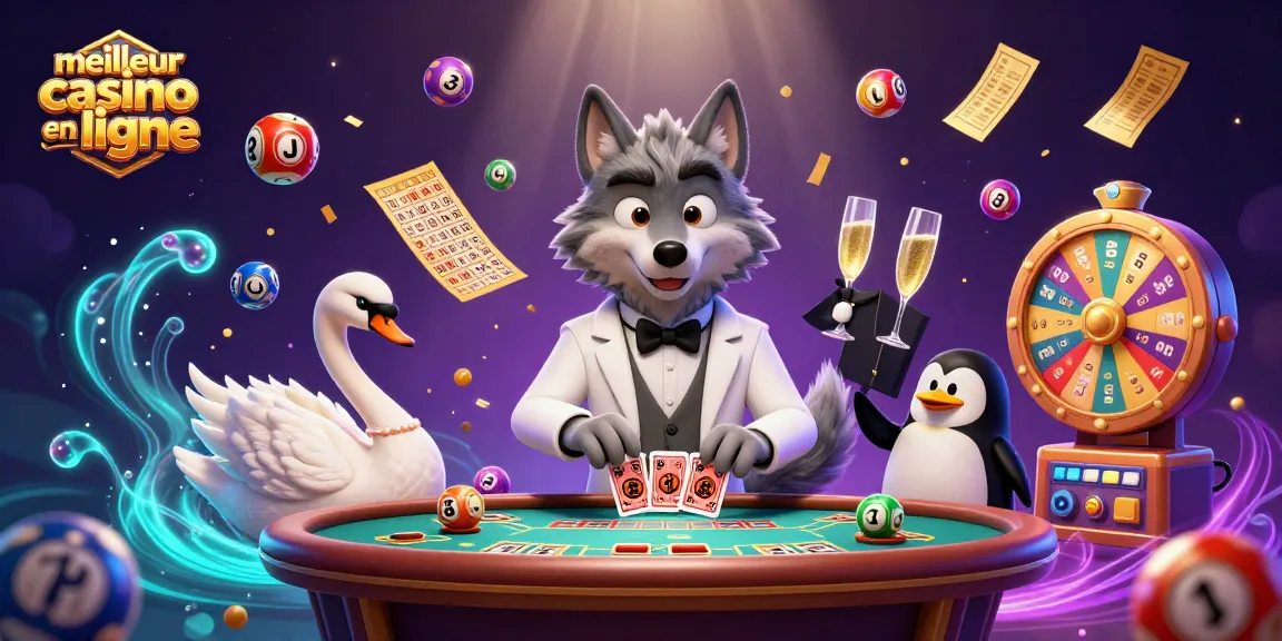 Experience the excitement of meilleur casino en ligne with vibrant characters at a baccarat table.