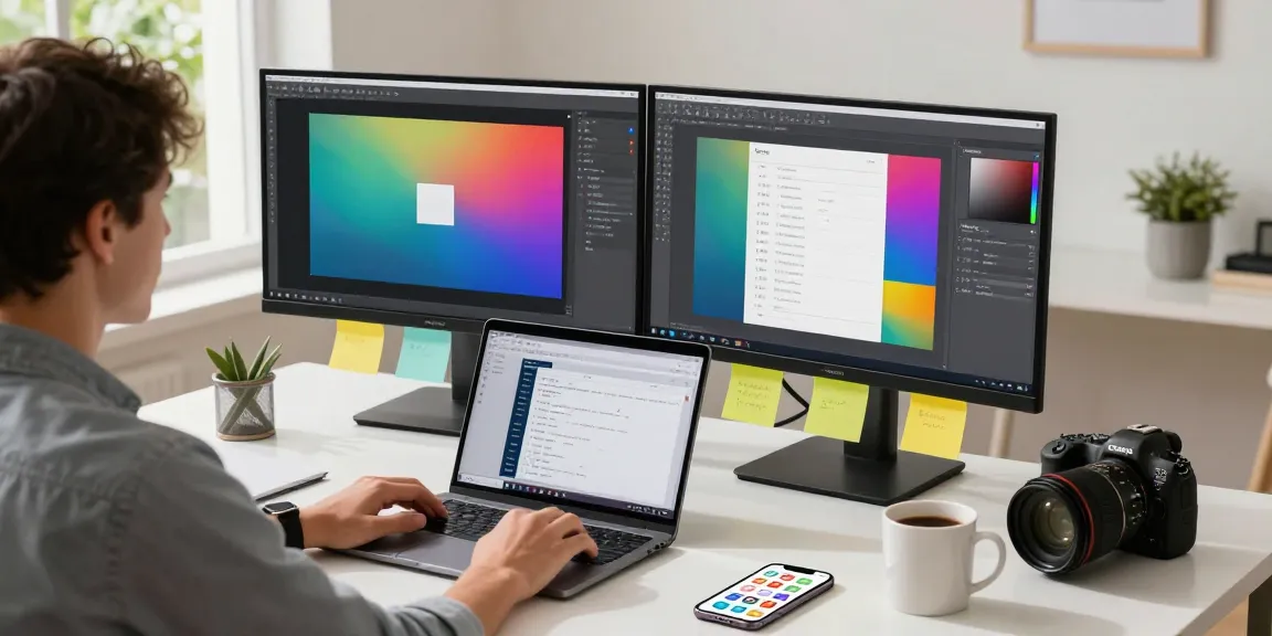 Efficient screen capturing with Snipaste下载 in a modern home office setup.
