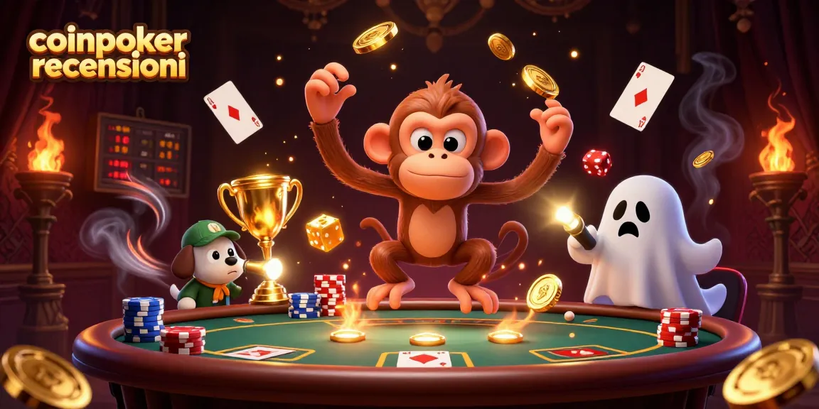 Gioca a CoinPoker con recensioni dettagliate su un'immagine vivace di poker e bonus.