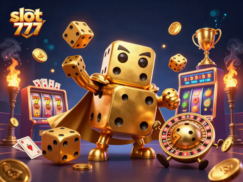 Nikmati keseruan slot 777 dengan menghadirkan jackpot, simbol buah, dan elemen taruhan di gambar 3D yang dinamis.