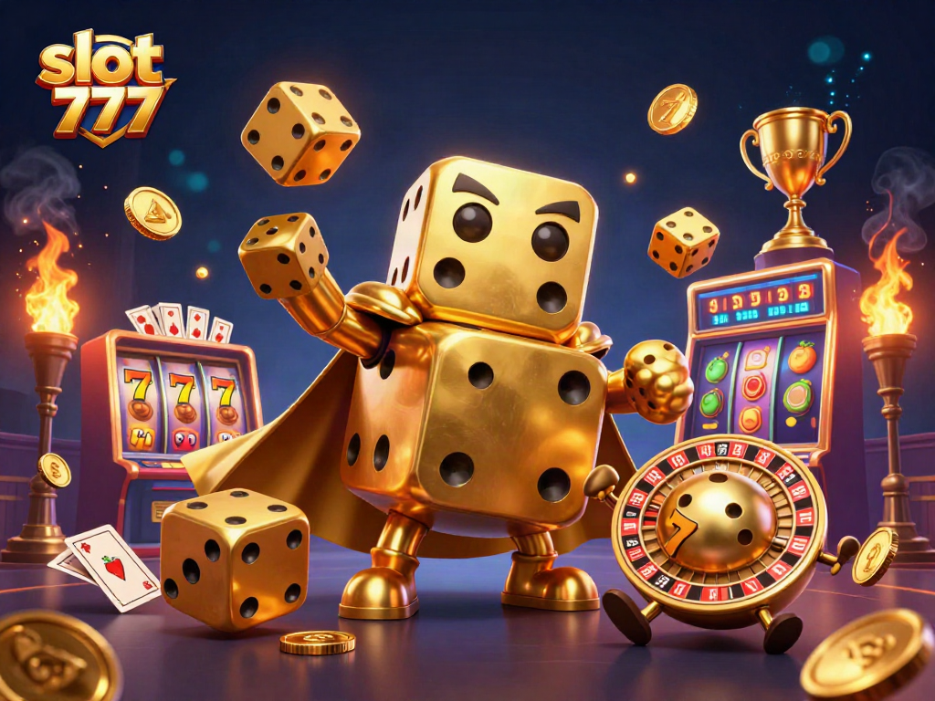 Nikmati keseruan slot 777 dengan menghadirkan jackpot, simbol buah, dan elemen taruhan di gambar 3D yang dinamis.