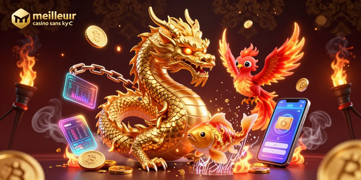 Découvrez le meilleur casino sans KYC : dragon doré, phoenix, et pièces de crypto.