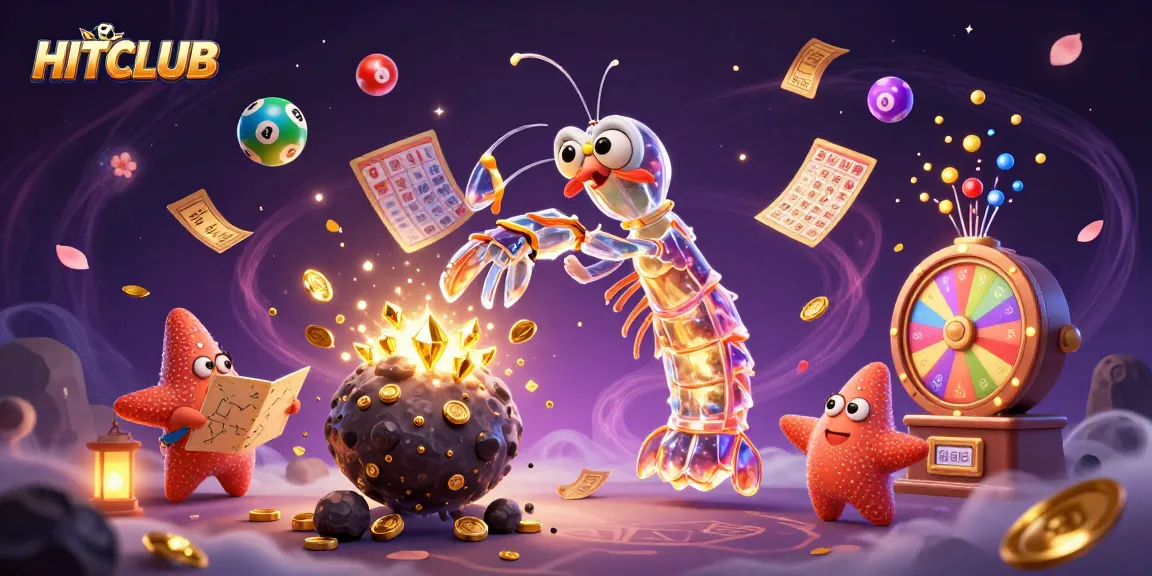 Experience HITCLUB's thrilling gaming adventure with vibrant 3D characters and dynamic gambling elements.