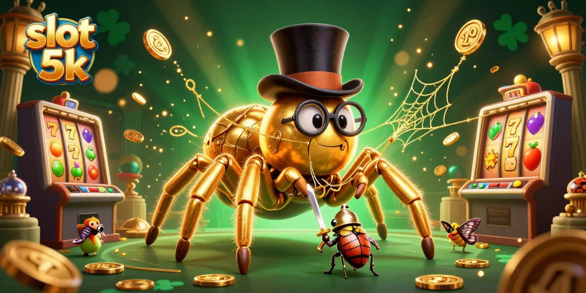 Experience excitement with slot 5k as a golden tarantula spins dreams of jackpots and adventure.