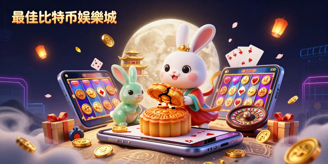 在最佳比特幣娛樂城的月球上,擂鼓兔子與其玉兔同伴互動,展示獨特的賭博元素。