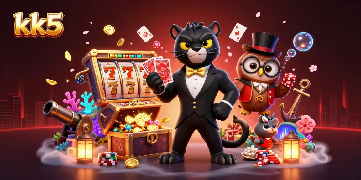 Engage in thrilling gaming action with kk5 at a vibrant casino scene showcasing a lucky panther dealer, dynamic gameplay, and rich visuals.