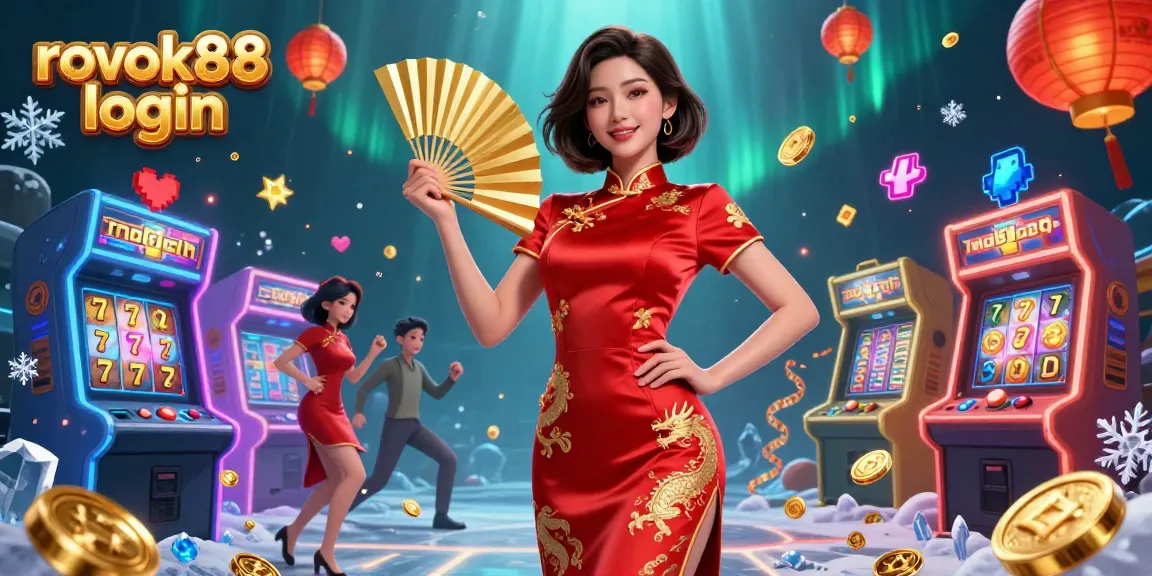 Featuring a dynamic scene with 'rokok88 login' highlighting lively slot game elements.