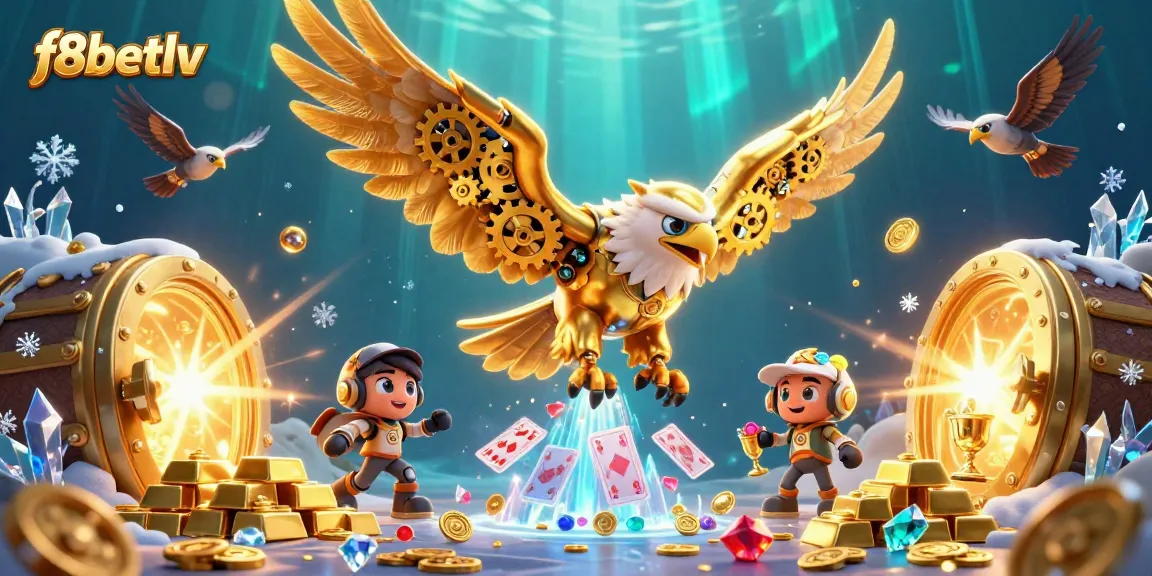 Experience thrilling gameplay with f8betlv in an exciting casino-themed 3D scene.