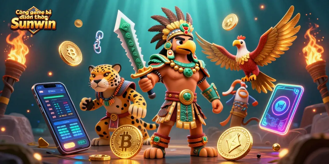 Engage with Cổng game bài đổi thưởng Sunwin through a vibrant 3D illustration showcasing thrilling casino elements.