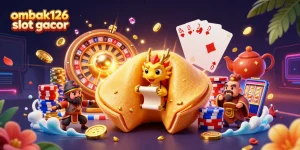 Gambarkan pengalaman bermain ombak126 slot gacor dengan karakter lucu dan banyak elemen kasino.