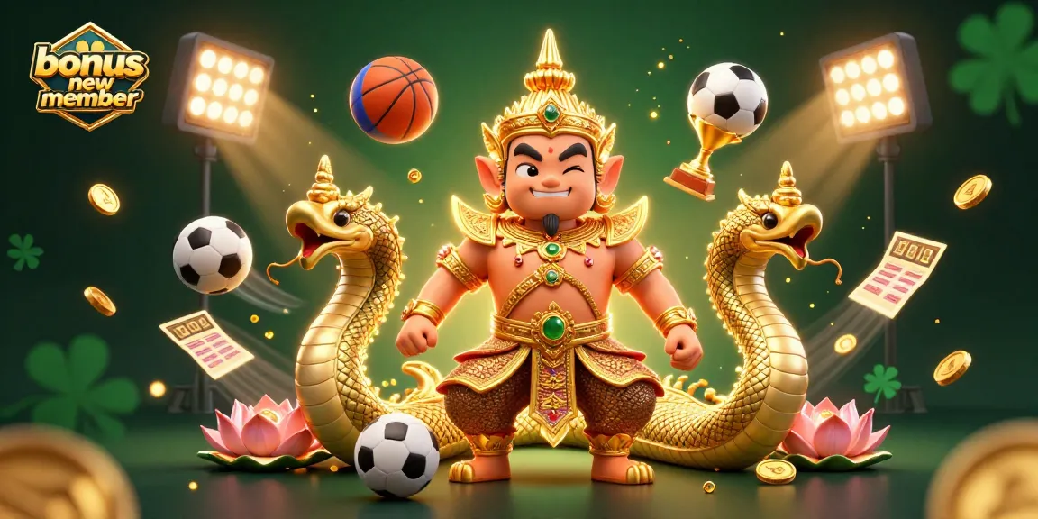 Join the excitement with our bonus new member sports betting illustration featuring dynamic characters.